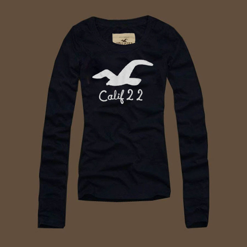 Hollister Mujeres De Cuello Redondo Largo Remera HCO4771